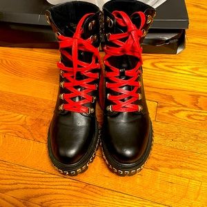 Black combat Boots